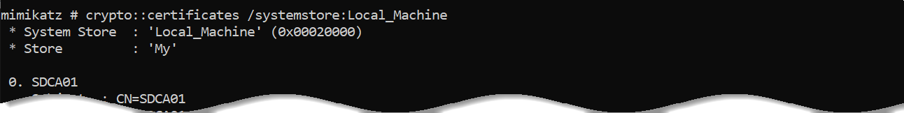 CA Discovery via LDAP