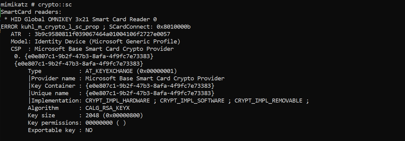 Smart Card Detection