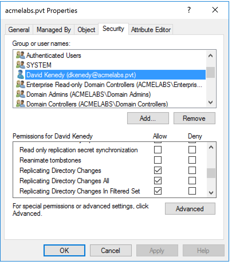 DCSync Backdoor Test
